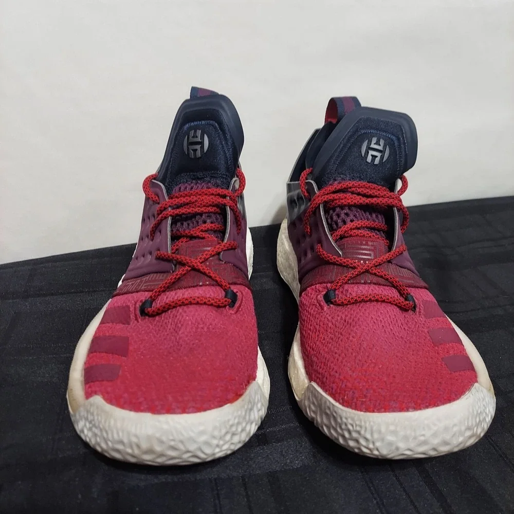 Adidas Harden Vol‎ 2 Maroon Navy Basketball Shoes AH2124 Mens 7.5